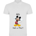 Tricou polo Naș Mickey, Alb