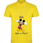 Tricou polo Naș Mickey, Galben