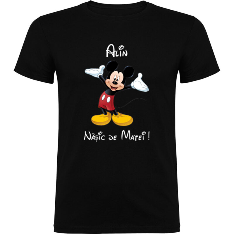 Tricou Naș Mickey, Negru