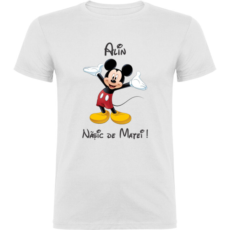 Tricou Naș Mickey, Alb