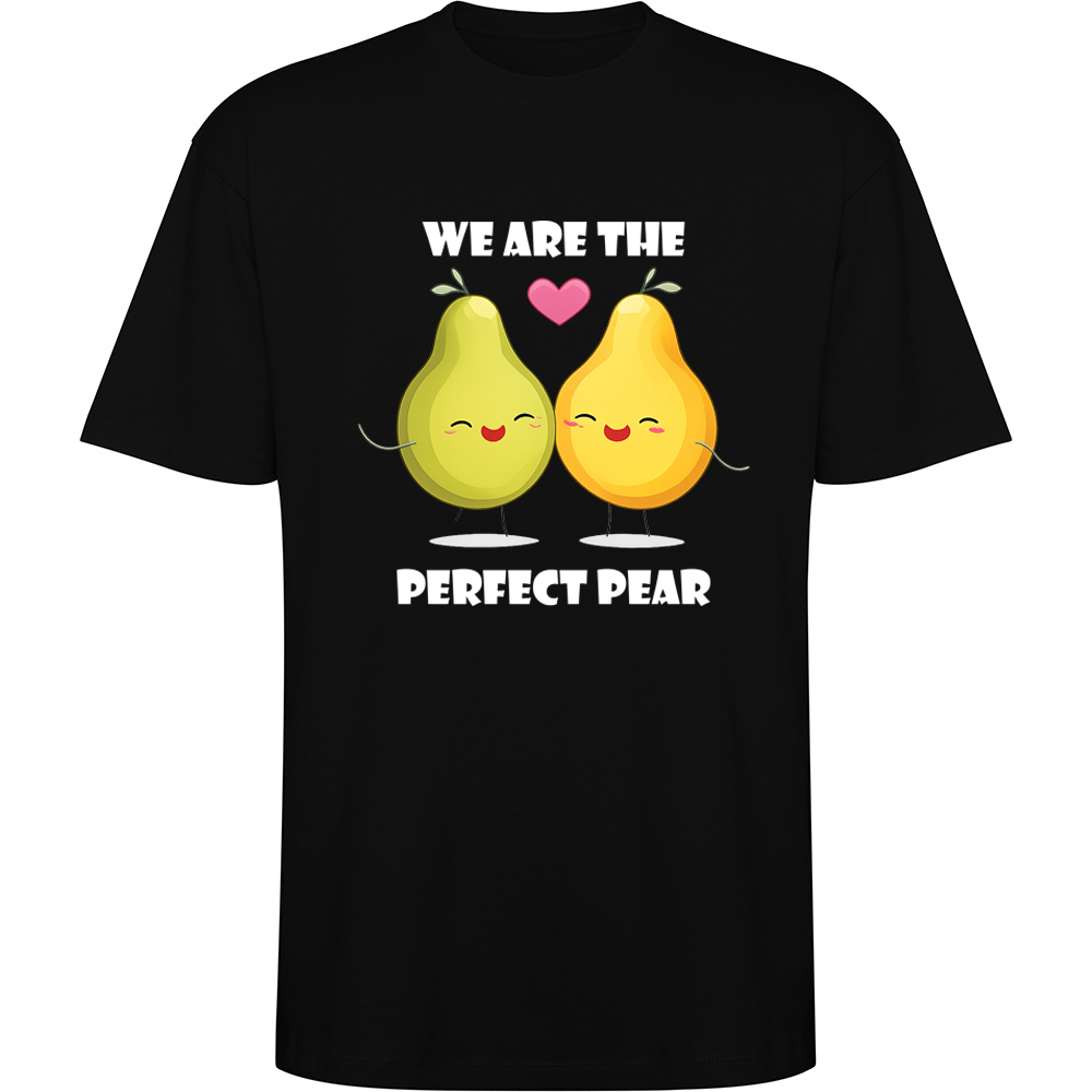 PERFECTPEARS.TO.BLK Tricou oversize Perfect pear, Negru - imagine 1