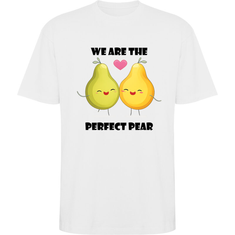 Tricou oversize Perfect pear, Alb