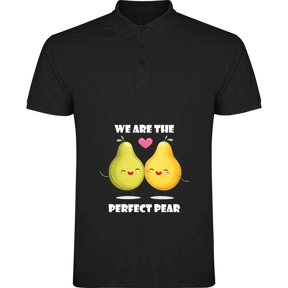PERFECTPEARS.TP.BLK Tricou polo Perfect pear, Negru - imagine 1