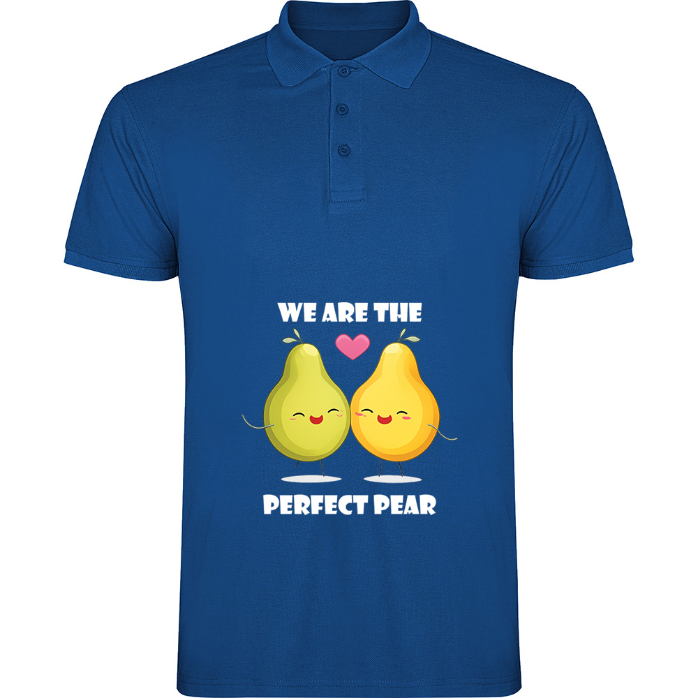 PERFECTPEARS.TP.BLU Tricou polo Perfect pear, Albastru - imagine 1