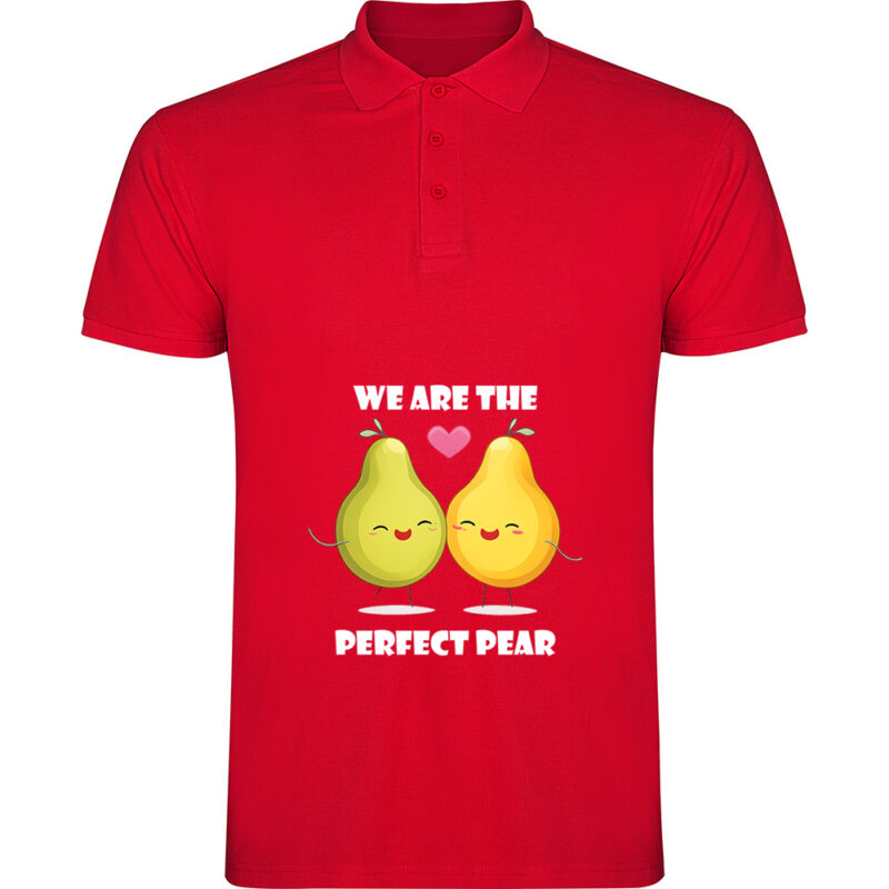 Tricou polo Perfect pear, Roșu