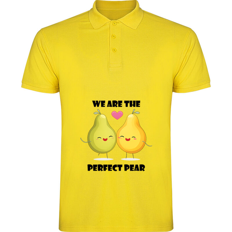 Tricou polo Perfect pear, Galben