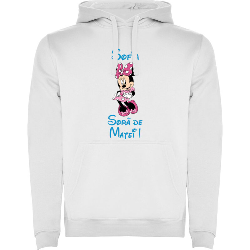 Hanorac copii Soră Minnie, Alb