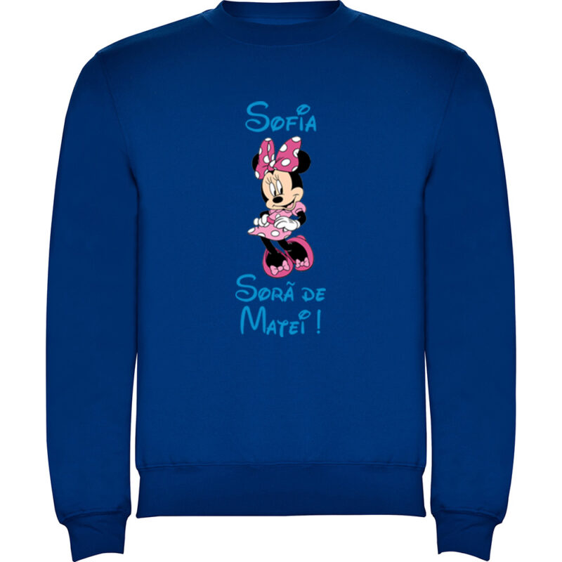 Pulover copii Soră Minnie, Albastru