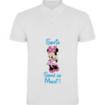 Tricou polo copii Soră Minnie, Alb