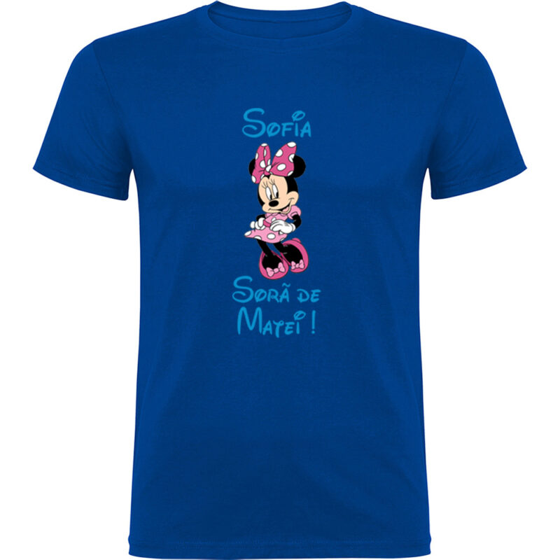 Tricou copii Soră Minnie, Albastru
