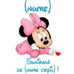 Body copii -Surioară Minnie, Alb - imagine 2