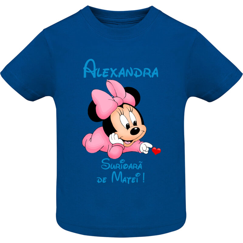 Tricou copii -Surioară Minnie, Albastru