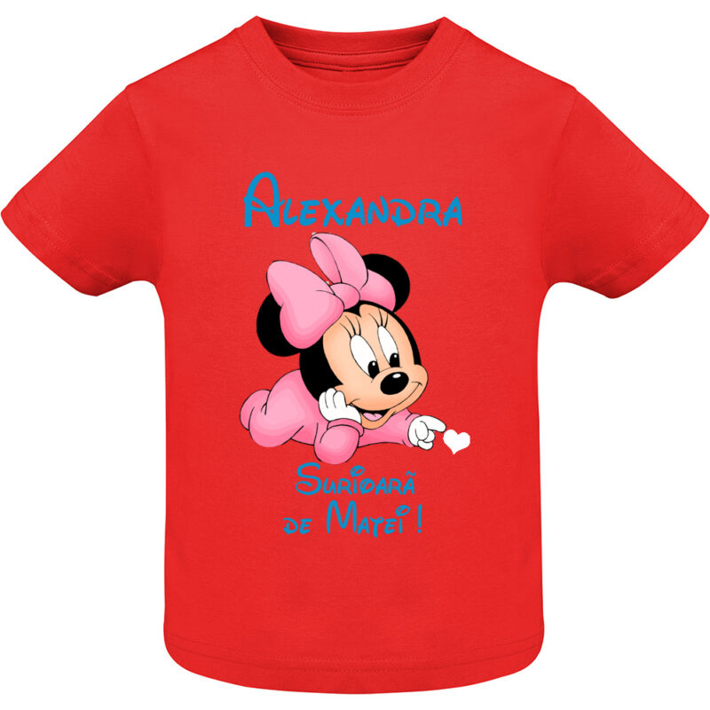 Tricou copii -Surioară Minnie, Roșu