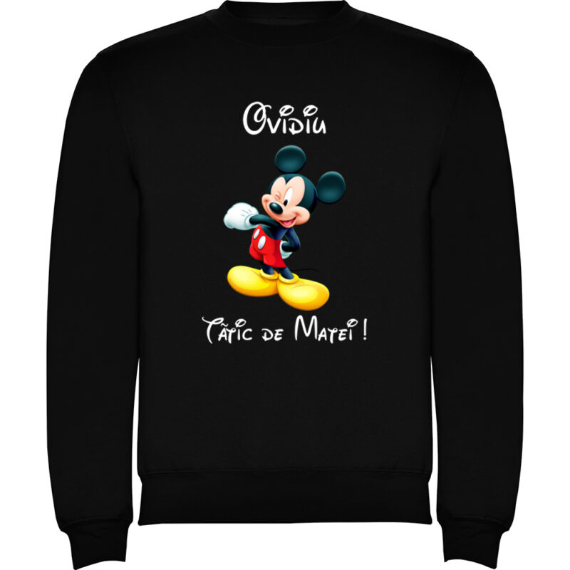 Pulover Tătic Mickey, Negru