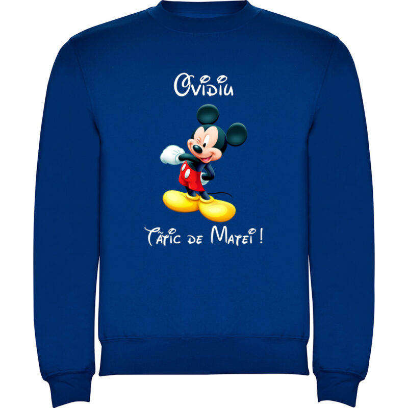 Pulover Tătic Mickey, Albastru