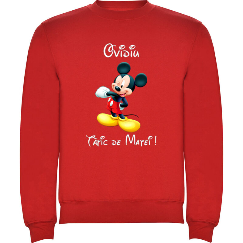 Pulover Tătic Mickey, Roșu