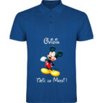 Tricou polo Tătic Mickey, Albastru
