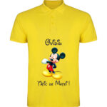 Tricou polo Tătic Mickey, Galben