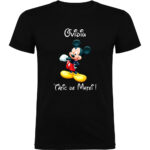 Tricou Tătic Mickey, Negru