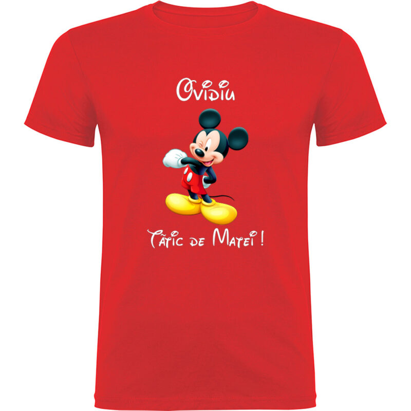 Tricou Tătic Mickey, Roșu