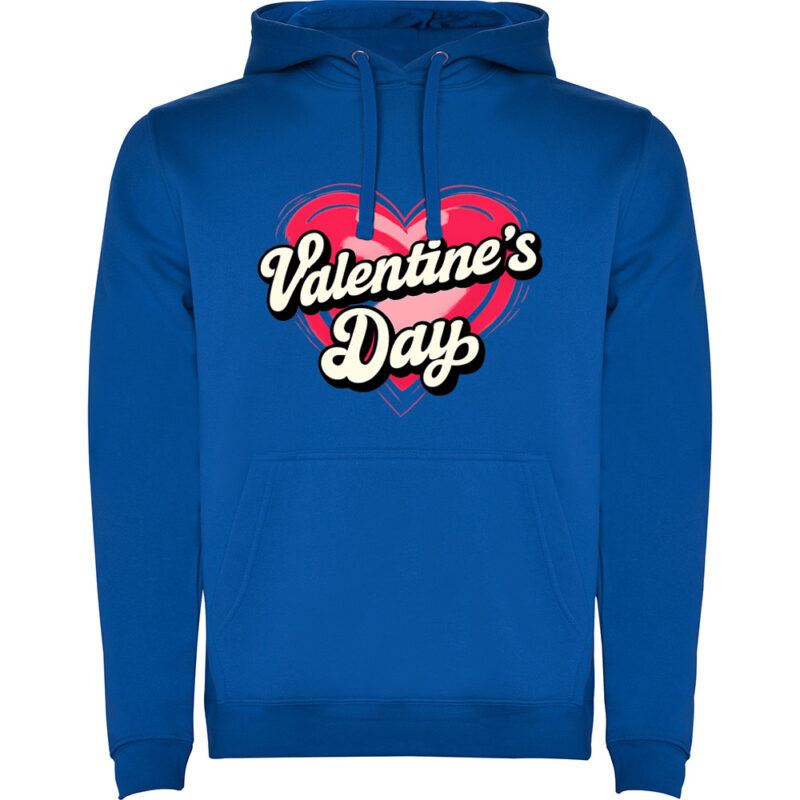 Hanorac Valentines Day Heart (Retro), Albastru
