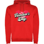 Hanorac Valentines Day Heart (Retro), Roșu