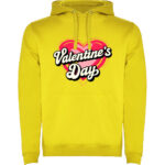 Hanorac Valentines Day Heart (Retro), Galben