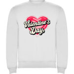 Pulover Valentines Day Heart (Retro), Alb