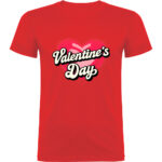 Tricou Valentines Day Heart (Retro), Roșu