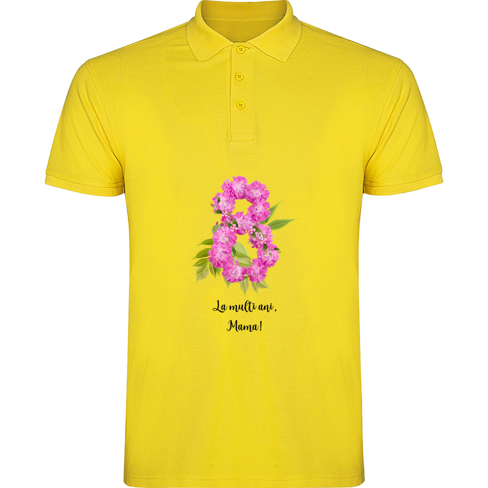 8MARTIE-LAMULTIANIMAMA.TP_.YEL_.jpg Tricou polo 8 Martie - La multi ani mama !, Galben - imagine 1