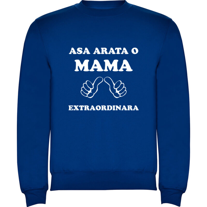 Pulover Asa arata o mama extraordinara, Albastru