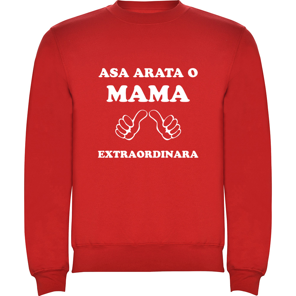 ASAARATAOMAMAEXTRAORDINARA.PLV_.RED_.jpg Pulover Asa arata o mama extraordinara, Roșu - imagine 1