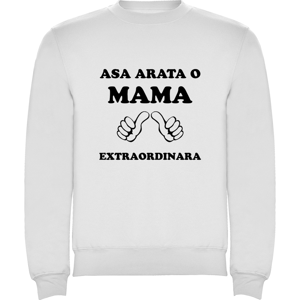 ASAARATAOMAMAEXTRAORDINARA.PLV_.WHT_.jpg Pulover Asa arata o mama extraordinara, Alb - imagine 1