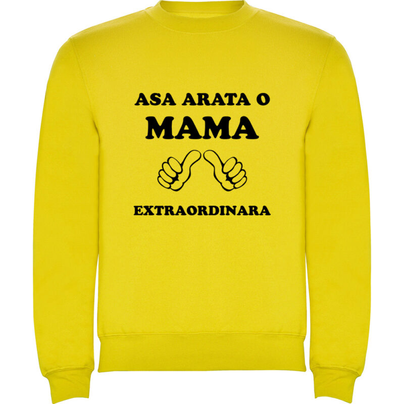 Pulover Asa arata o mama extraordinara, Galben