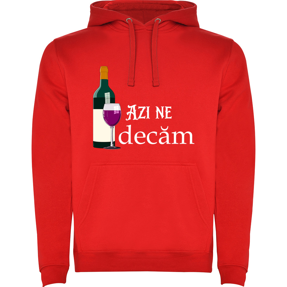 AZINEVINDECAM.HAN_.RED_.jpg Hanorac Azi ne vindecam, Roșu - imagine 1