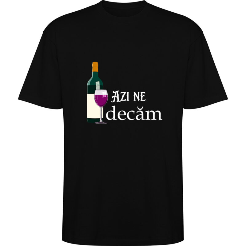 Tricou oversize Azi ne vindecam, Negru