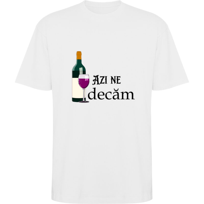 Tricou oversize Azi ne vindecam, Alb