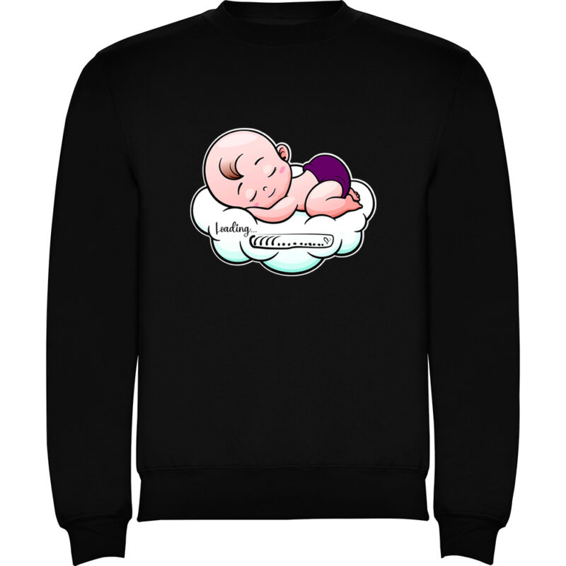 Pulover Baby loading, Negru
