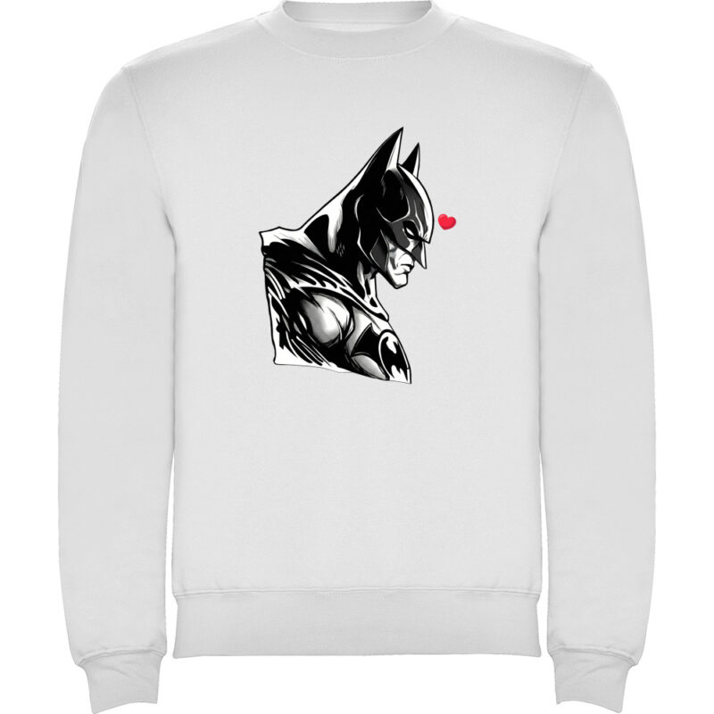 Pulover BATMAN (HEART), Alb