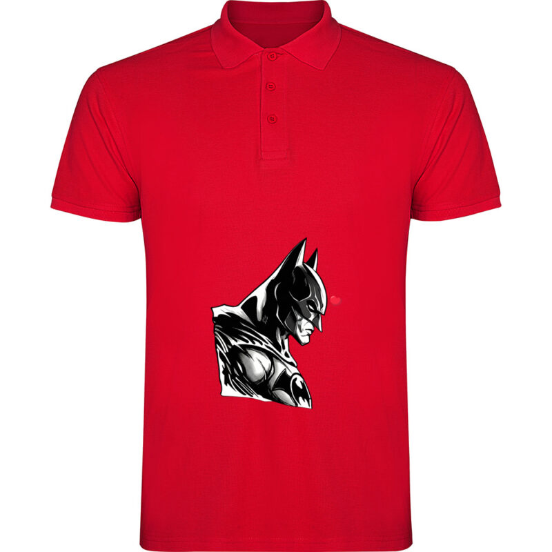 Tricou polo BATMAN (HEART), Roșu