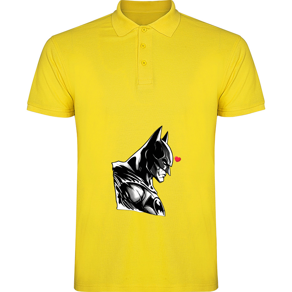 BATMANHEART.TP_.YEL_.jpg Tricou polo BATMAN (HEART), Galben - imagine 1