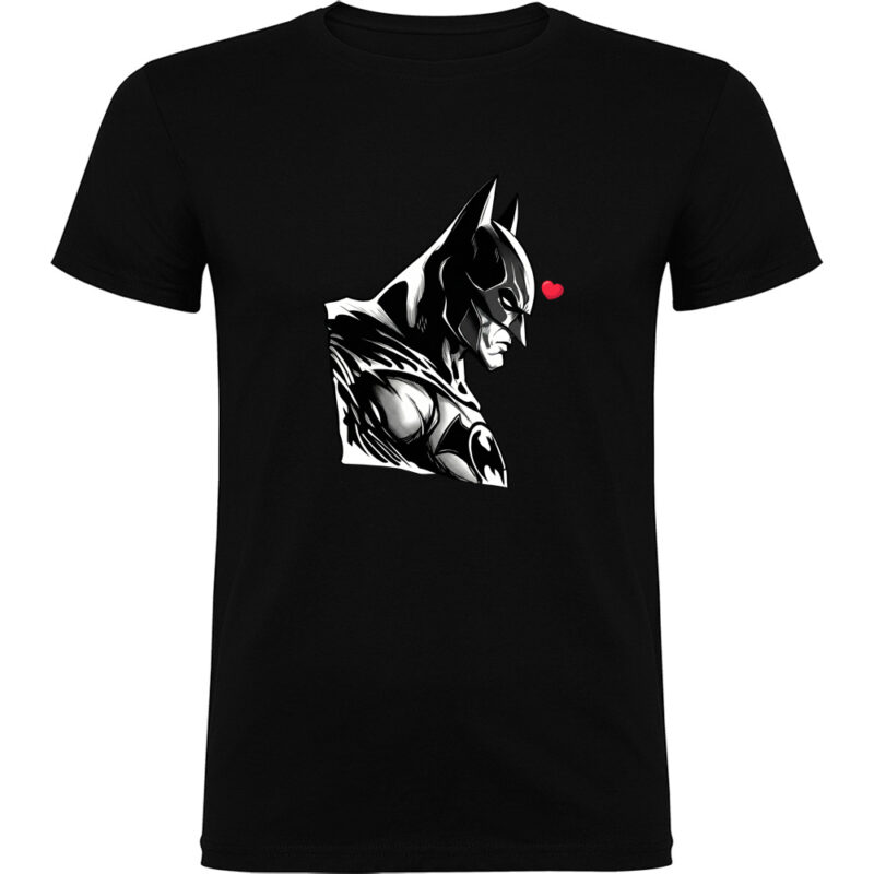 Tricou BATMAN (HEART), Negru
