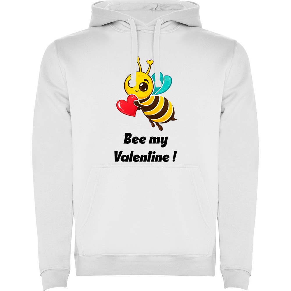BEEMYVALENTINE.HAN_.WHT_.jpg Hanorac Bee my Valentine, Alb - imagine 1