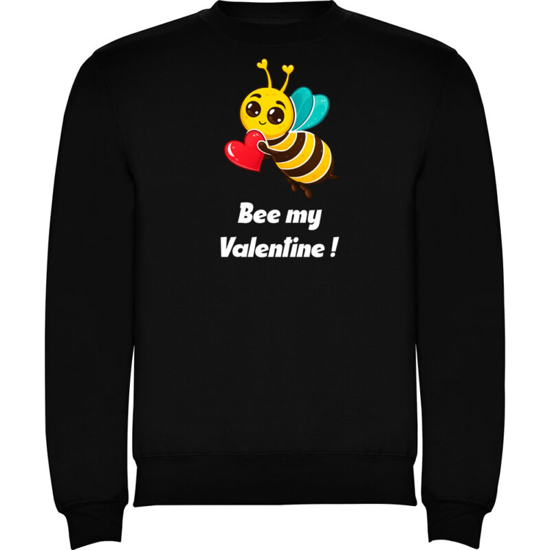 Pulover Bee my Valentine, Negru