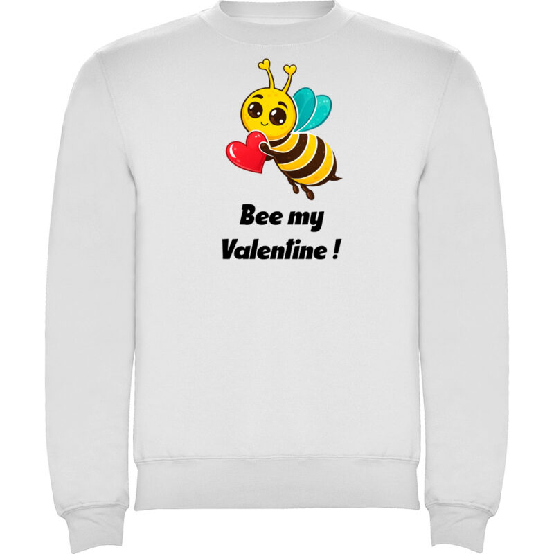 Pulover Bee my Valentine, Alb