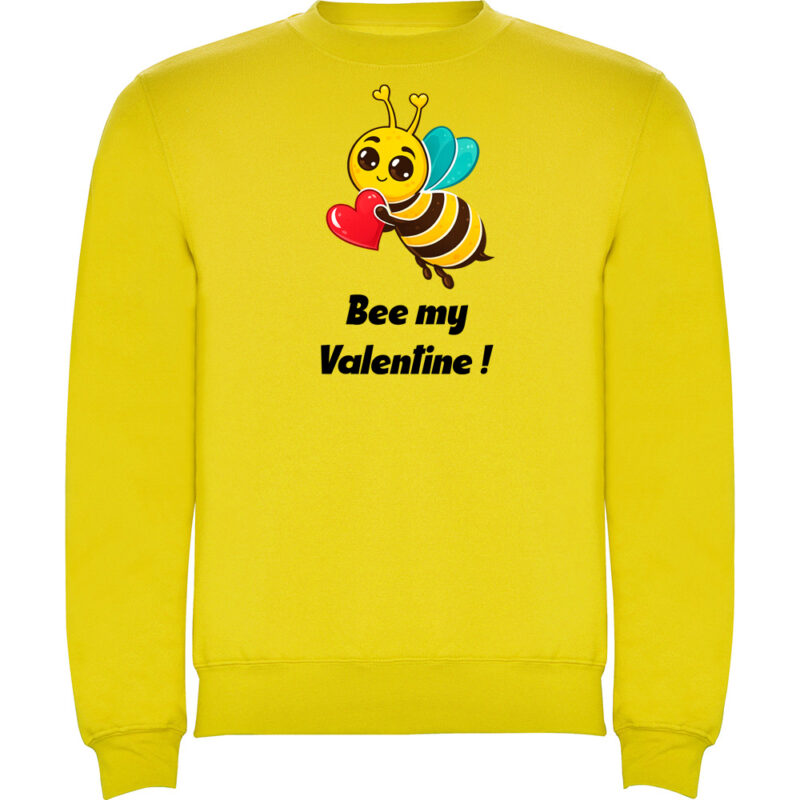 Pulover Bee my Valentine, Galben