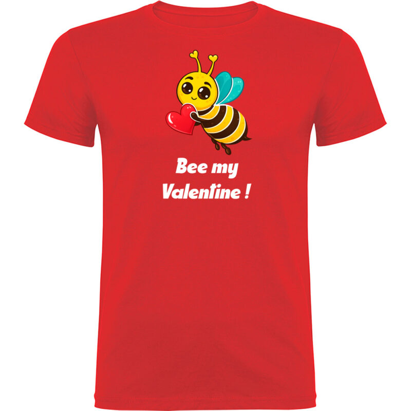 Tricou Bee my Valentine, Roșu