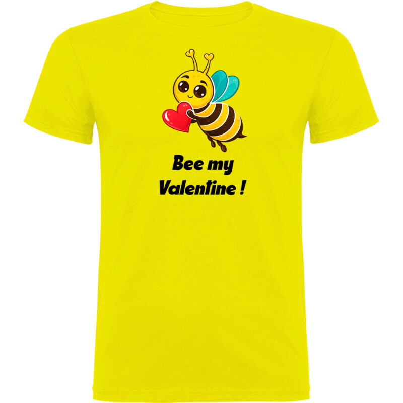 Tricou Bee my Valentine, Galben