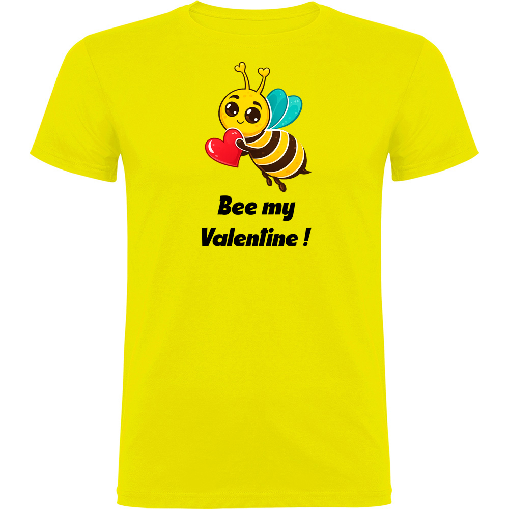 BEEMYVALENTINE.TR_.YEL_.jpg Tricou Bee my Valentine, Galben - imagine 1