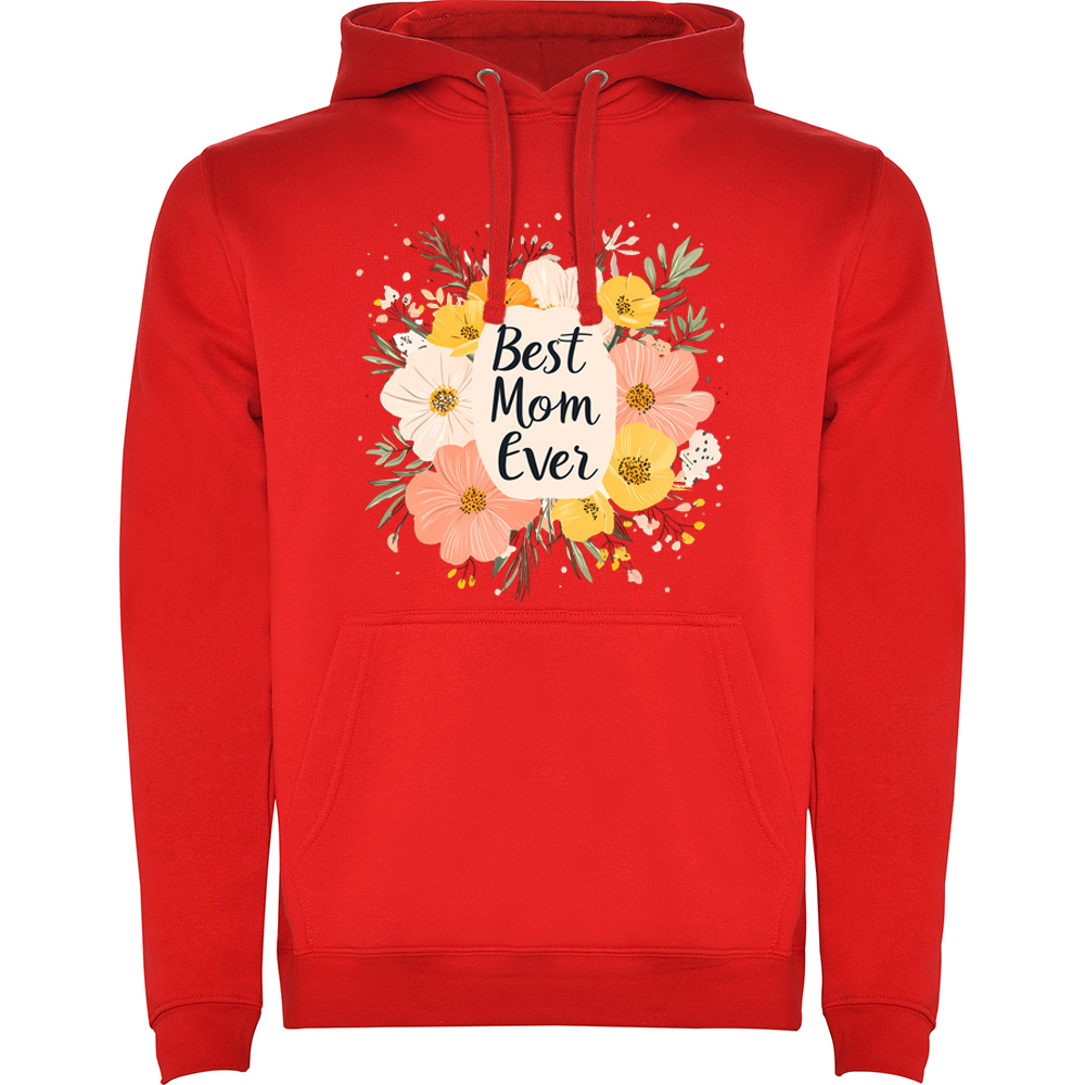 BESTMOMEVER.HAN_.RED_.jpg Hanorac Best Mom ever, Roșu - imagine 1